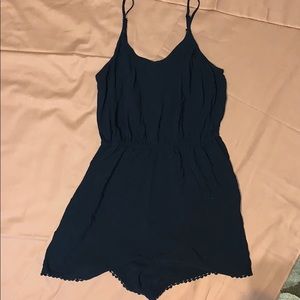 Casual black romper